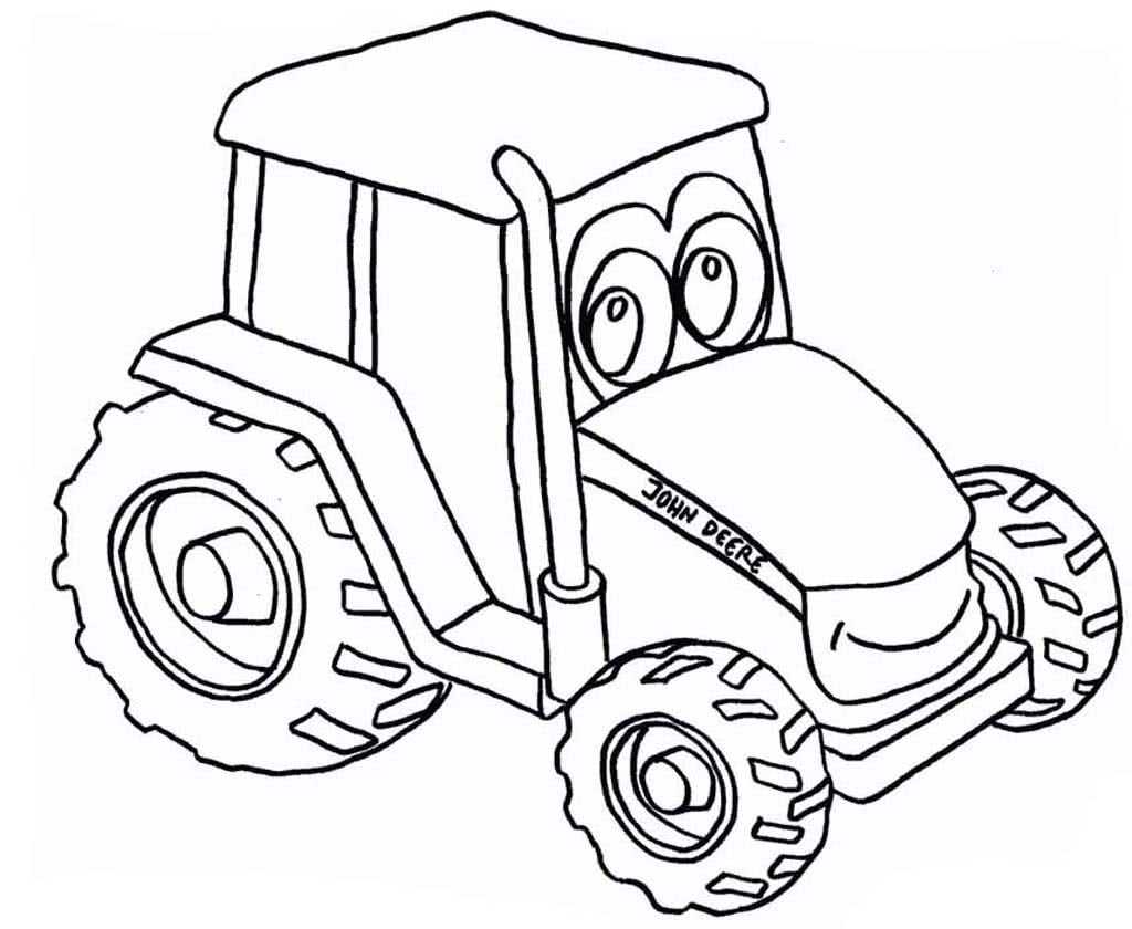 Раскраски Тракторы для детей от 3 лет Весёлые тракторы, трактор собирает урожай для малышей Раскраски с настоящими тракторами для детей 7-10 лет