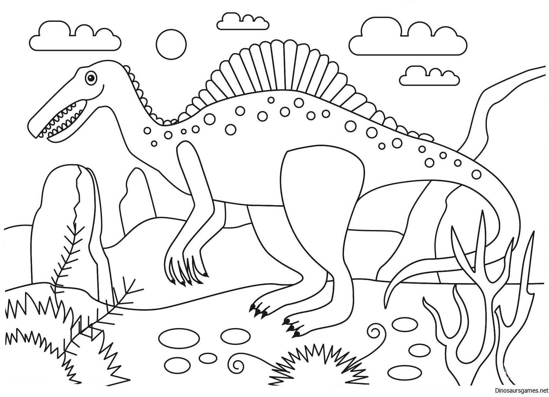 Раскраски поезд динозавров для детей высокого качества скачать и распечатать