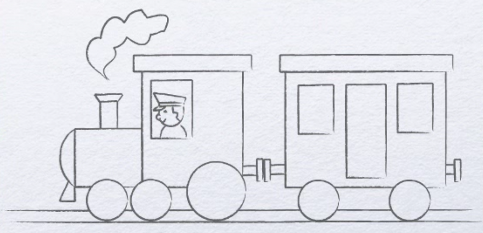Как нарисовать поезд (280 фото): легкие поэтапные мастер-классы для детей