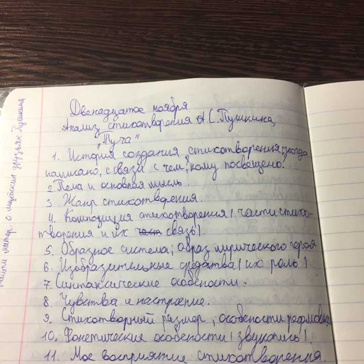 Анализ стихотворения «туча» а.с. пушкин