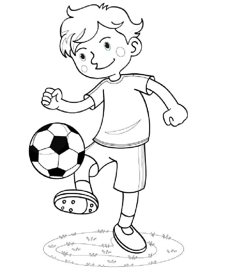 Раскраски футбол. лучшие картинки для детей скачивайте и распечатывайте