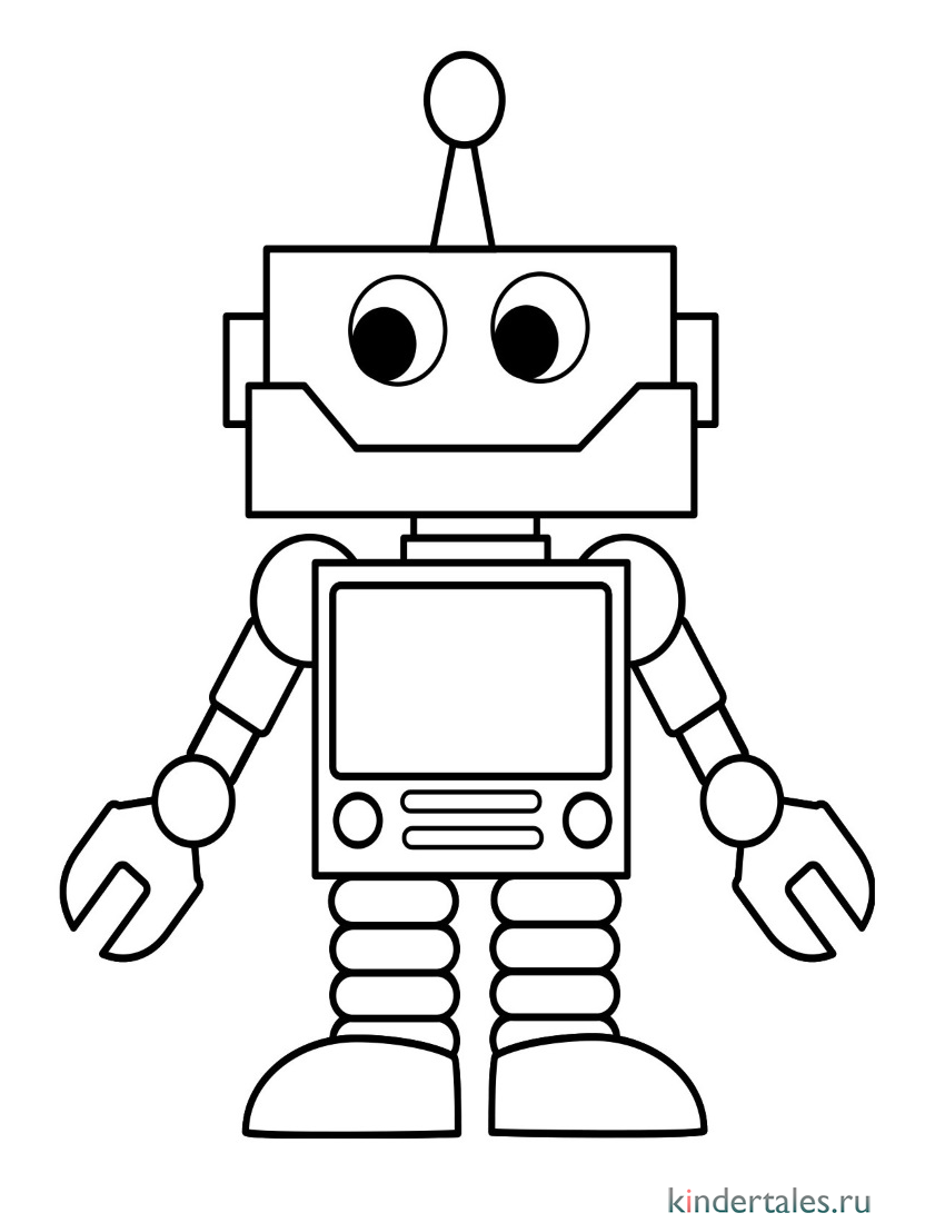 Раскраска роботы распечатать бесплатно или скачать | ozornik.net