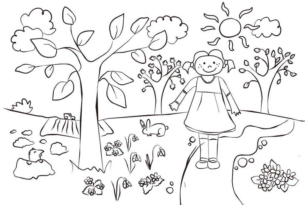 Раскраски Лето для детей 3-10 лет Раскраски по темам Природа и времена года Обучающие и развивающие раскраски для детей Учим природные явления