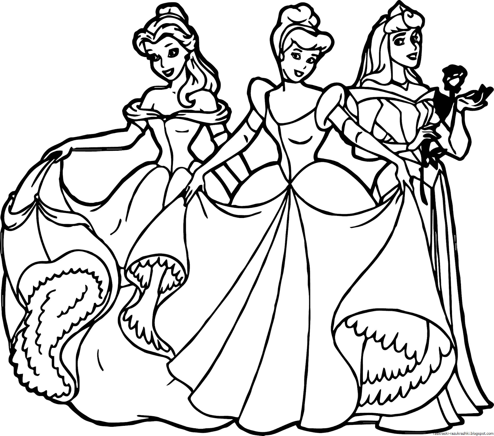 Раскраски принцессы