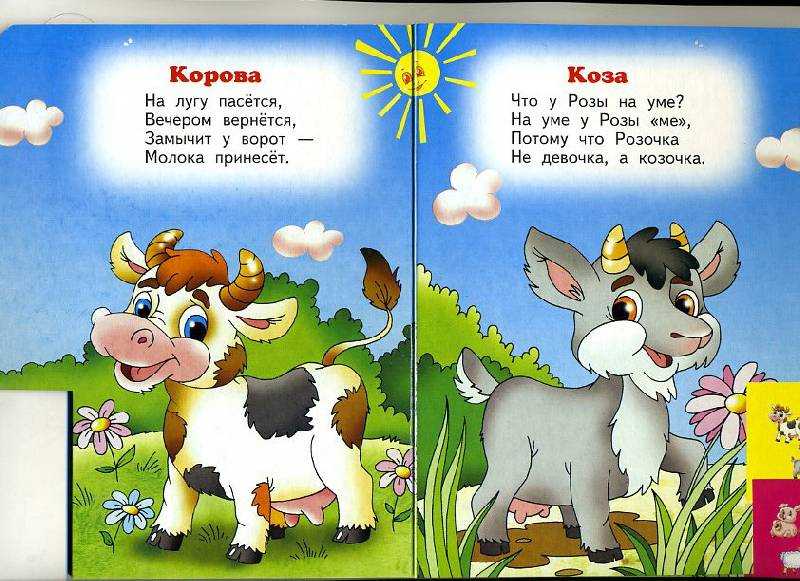 Стихи о домашних животных для детей 2-3 лет